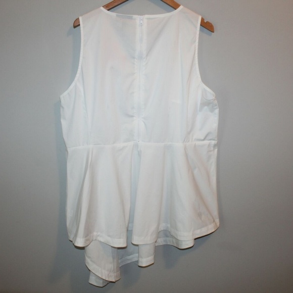 Lane Bryant Glamour Asymmetrical Peplum Top HW6162 - Picture 5 of 6